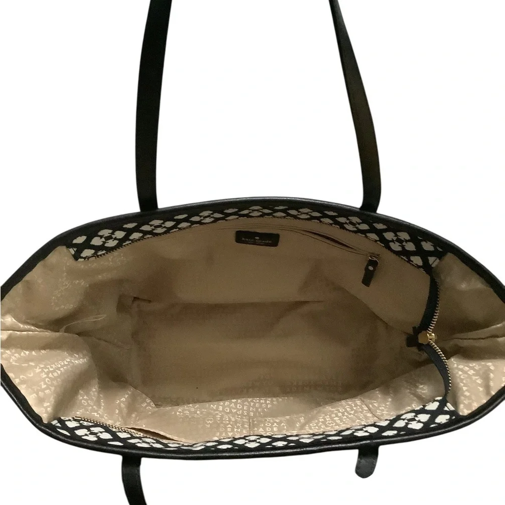 Kate Spade Black and Pink Patterned Tote
